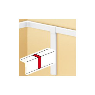 Deckelverbinder HF 40 x 60 mm, weiss