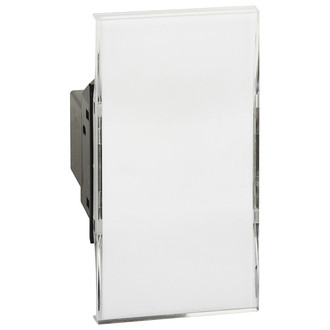 Living Now 2-moduliger Taster 12V AC mit Namenschild und LED-Beleuchtung
