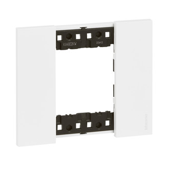 Living Now plaque de finition , 2 modules, white