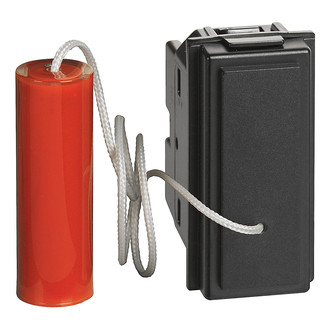 Living Now Zugtaster AR, 1 Modul, schwarz, 10A