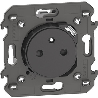 LivingNow prise de courant standard franco/belge USB-C int&eacute;gr&eacute; 2 modules, noir