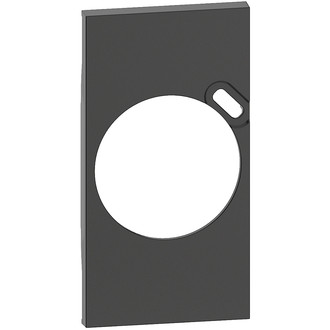 Living Now Abdeckung für Steckdosen franz. Norm mit USB, 2 Module, schwarz