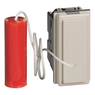 Living Now Zugtaster AR, 1 Modul, sand, 10A