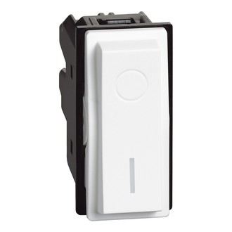 Living Now interrupteur bipolaire éclairée 1 module, blanc, 16AX