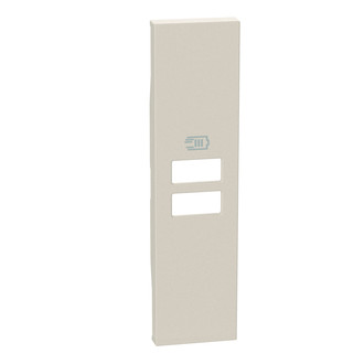 Living Now 2-Fach USB-Abdeckung, 1 Modul, sand