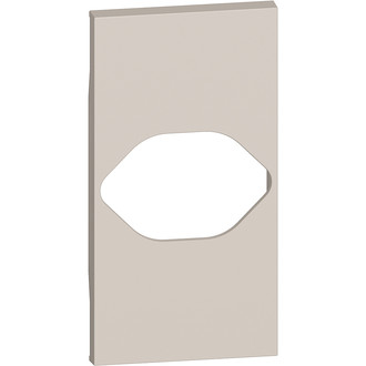 Living Now Abdeckung f&uuml;r Steckdosen Typ13 und Typ 23, 2 Module, sand