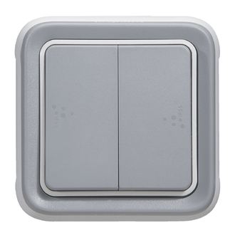 UP Wippschalter S3+3 IP55, grau