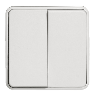 Wippschalter S3+3 IP55, weiss Artic