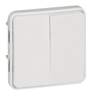 Wippschalter S3+3 IP55, weiss Artic