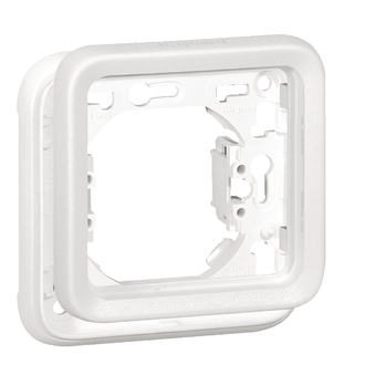 Montage- und Rahmenplatte Plexo Gr. I IP55, weiss Artic