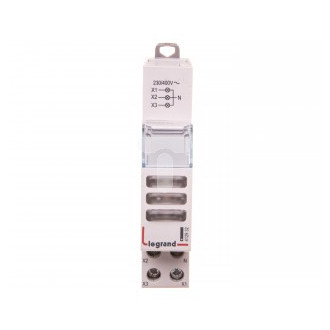 Meldeleuchte weiss mit 3-fach LED 230-400V