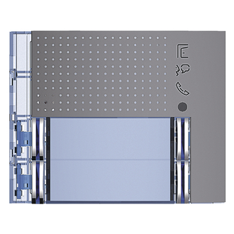 Façade audio 4 bts d'appel sur double colonne - Allstreet