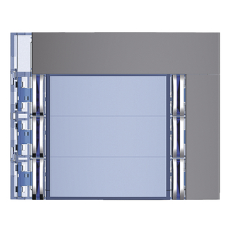 Frontblende 6 Ruftasten, 2-reihig