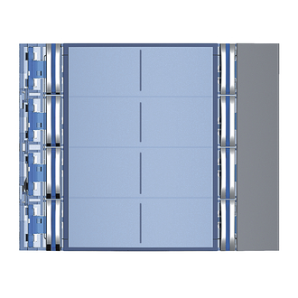 Frontblende 8 Ruftasten, 2-reihig