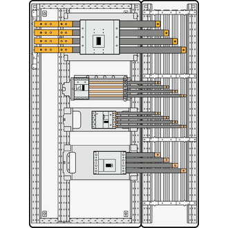 Anschlussset für DPX-1600 inklusive Anschlussmaterial für Leistungsschalter